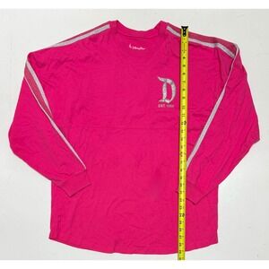 Disney Disneyland Resort Spirit Jersey Pink Glitter Long Sleeve Adult L